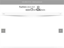 Tablet Screenshot of kochimpressionen.de